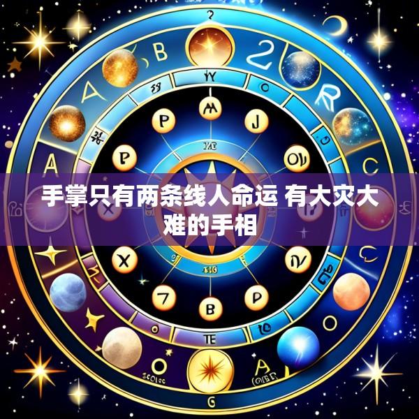 手掌只有两条线人命运 有大灾大难的手相