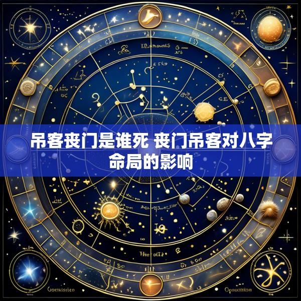 吊客丧门是谁死 丧门吊客对八字命局的影响