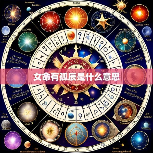 女命有孤辰是什么意思