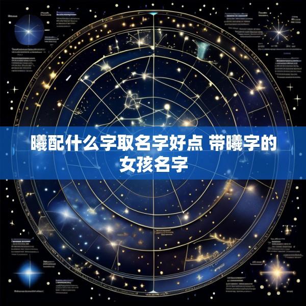曦配什么字取名字好点 带曦字的女孩名字