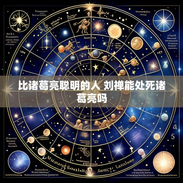 比诸葛亮聪明的人 刘禅能处死诸葛亮吗
