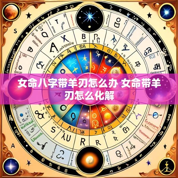 女命八字带羊刃怎么办 女命带羊刃怎么化解