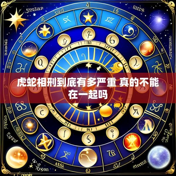 虎蛇相刑到底有多严重 真的不能在一起吗
