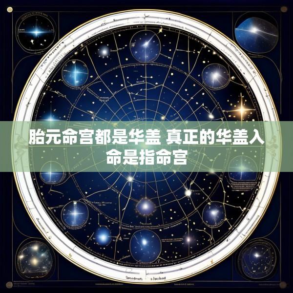胎元命宫都是华盖 真正的华盖入命是指命宫