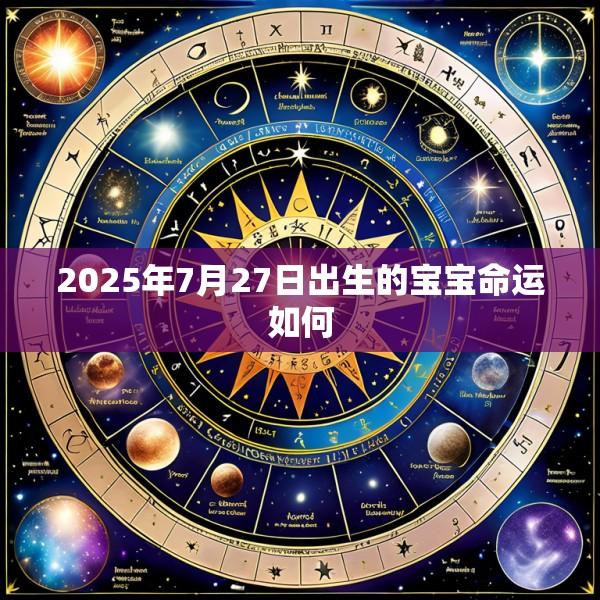 2025年7月27日出生的宝宝命运如何