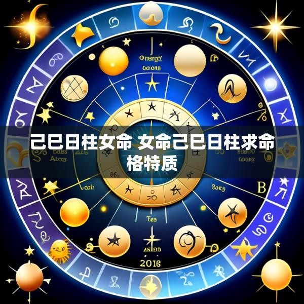 己巳日柱女命 女命己巳日柱求命格特质