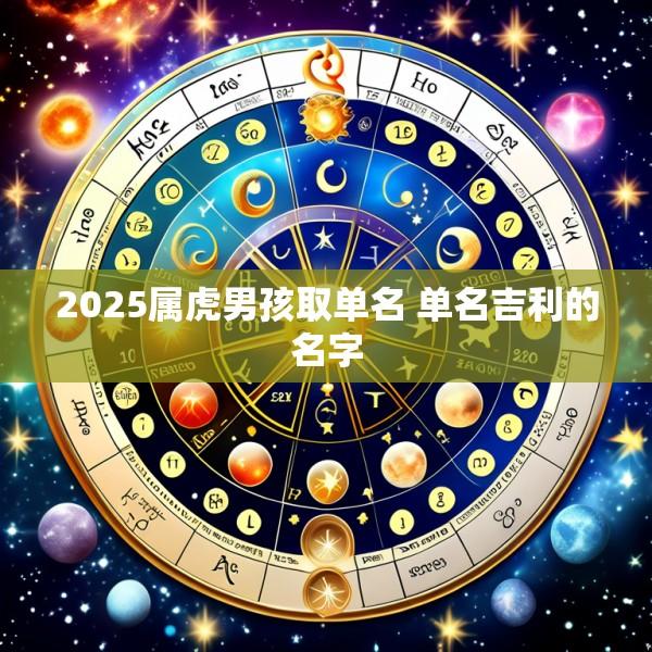 2025属虎男孩取单名 单名吉利的名字