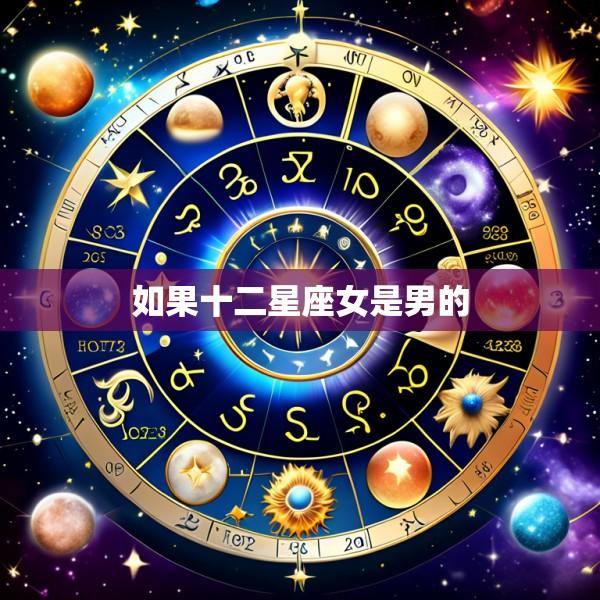 如果十二星座女是男的