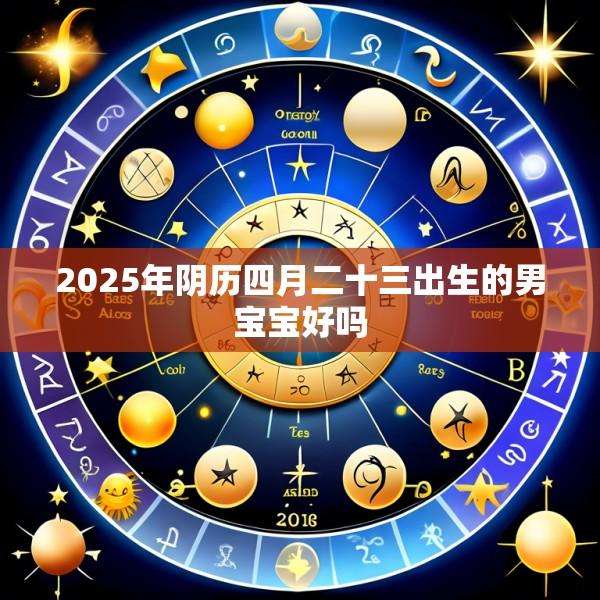 2025年阴历四月二十三出生的男宝宝好吗