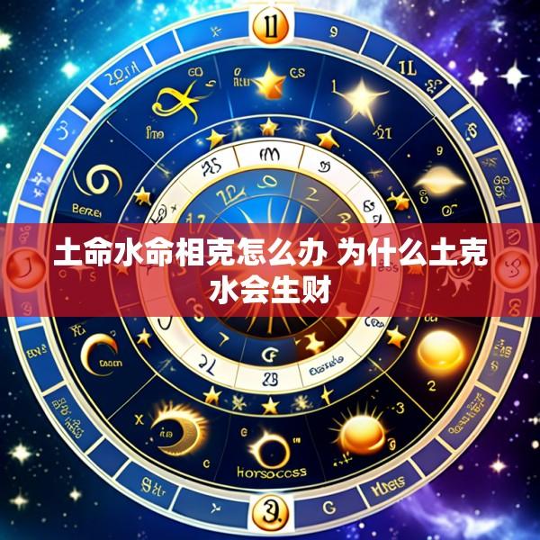 土命水命相克怎么办 为什么土克水会生财