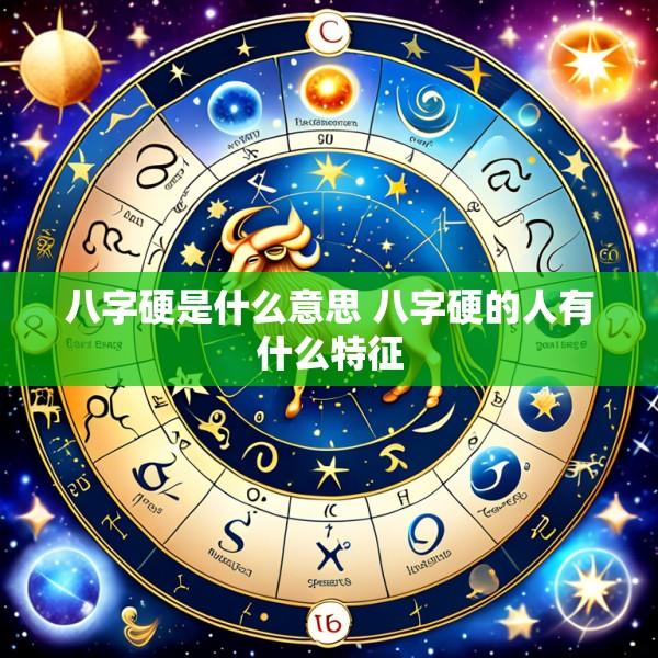 八字硬是什么意思 八字硬的人有什么特征