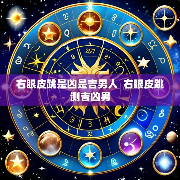 右眼皮跳是凶是吉男人  右眼皮跳测吉凶男