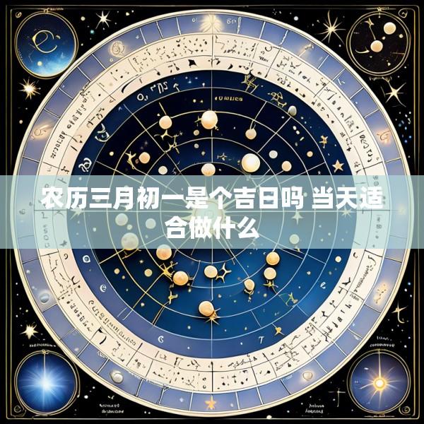 农历三月初一是个吉日吗 当天适合做什么
