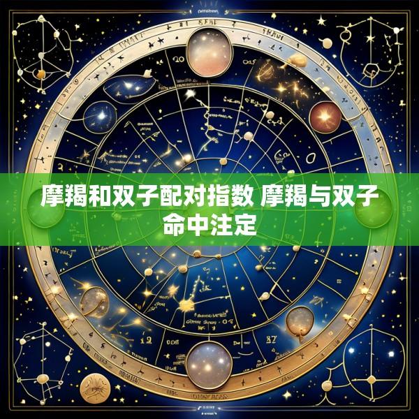 摩羯和双子配对指数 摩羯与双子命中注定