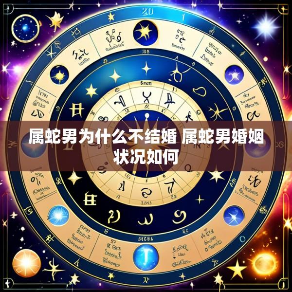 属蛇男为什么不结婚 属蛇男婚姻状况如何