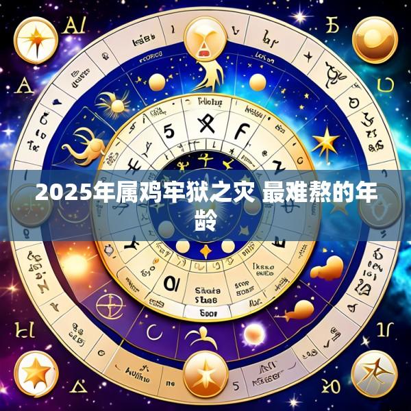2025年属鸡牢狱之灾 最难熬的年龄