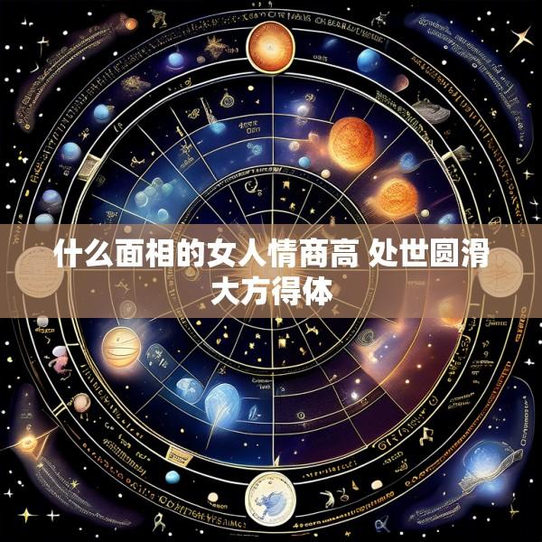 什么面相的女人情商高 处世圆滑大方得体