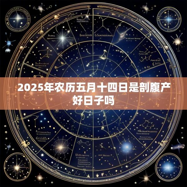 2025年农历五月十四日是剖腹产好日子吗