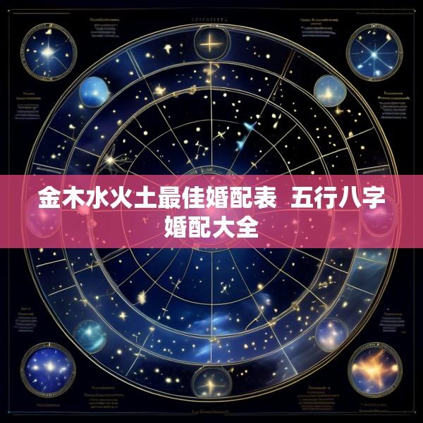 金木水火土最佳婚配表  五行八字婚配大全