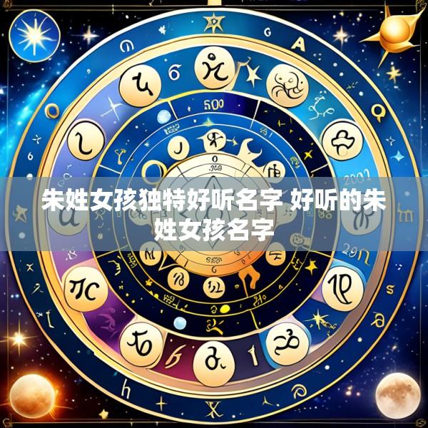 朱姓女孩独特好听名字 好听的朱姓女孩名字