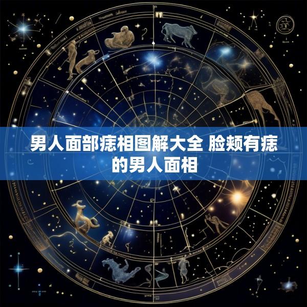 男人面部痣相图解大全 脸颊有痣的男人面相