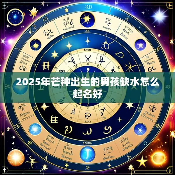 2025年芒种出生的男孩缺水怎么起名好