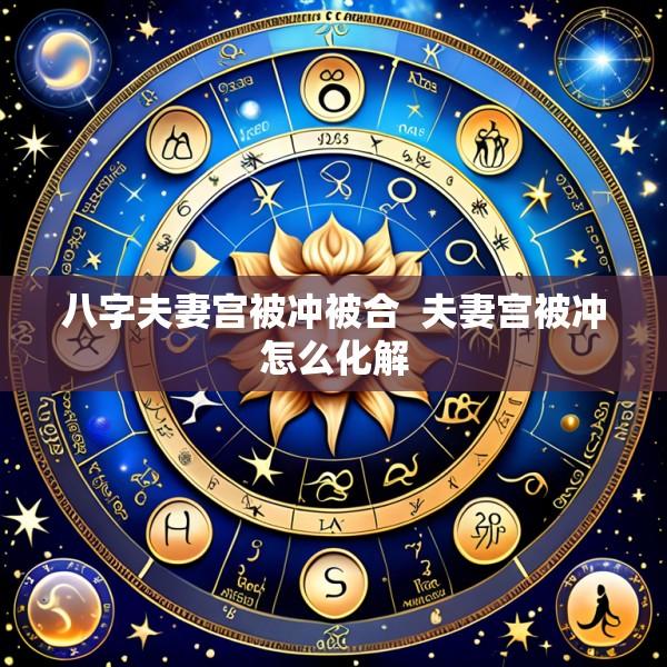 八字夫妻宫被冲被合  夫妻宫被冲怎么化解