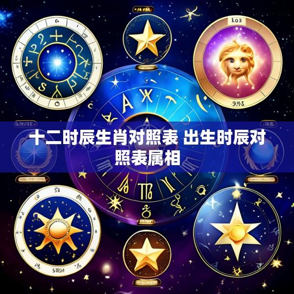十二时辰生肖对照表 出生时辰对照表属相