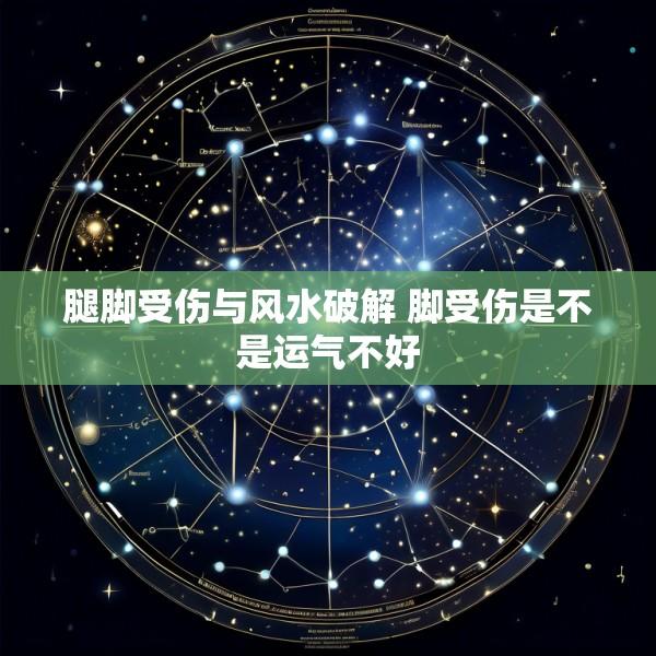 腿脚受伤与风水破解 脚受伤是不是运气不好