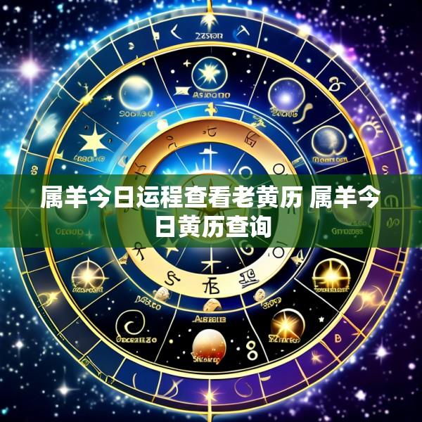 属羊今日运程查看老黄历 属羊今日黄历查询