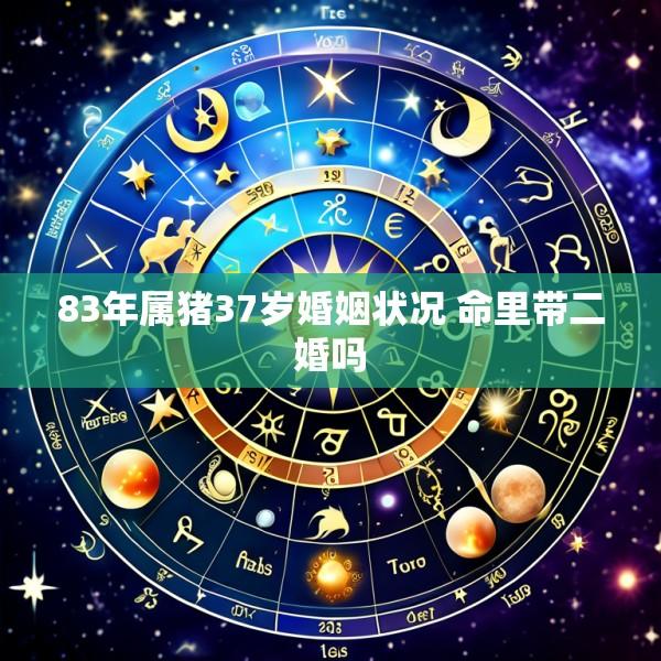 83年属猪37岁婚姻状况 命里带二婚吗