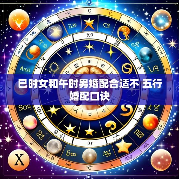 巳时女和午时男婚配合适不 五行婚配口诀
