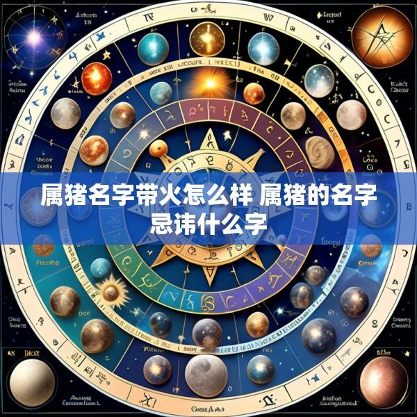 属猪名字带火怎么样 属猪的名字忌讳什么字