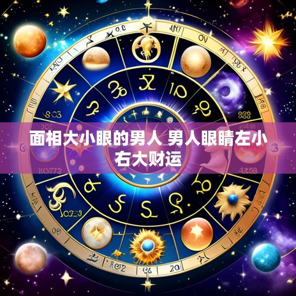 面相大小眼的男人 男人眼睛左小右大财运