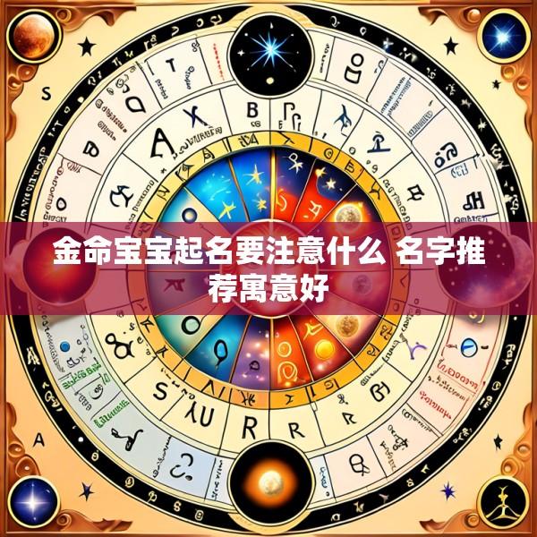 金命宝宝起名要注意什么 名字推荐寓意好