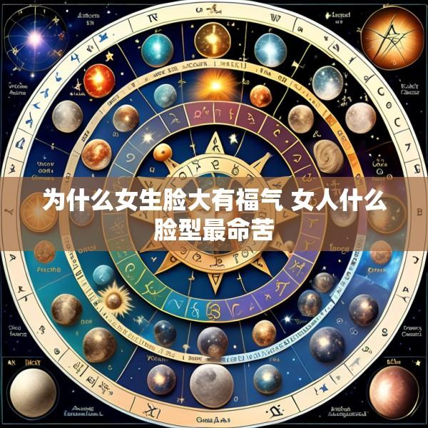 为什么女生脸大有福气 女人什么脸型最命苦