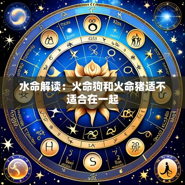 水命解读：火命狗和火命猪适不适合在一起