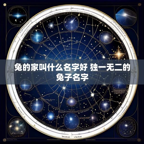 兔的家叫什么名字好 独一无二的兔子名字