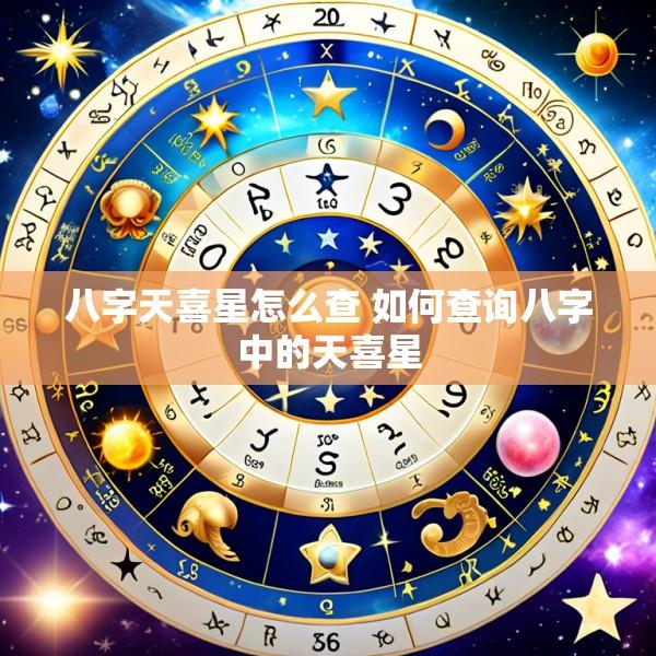 八字天喜星怎么查 如何查询八字中的天喜星