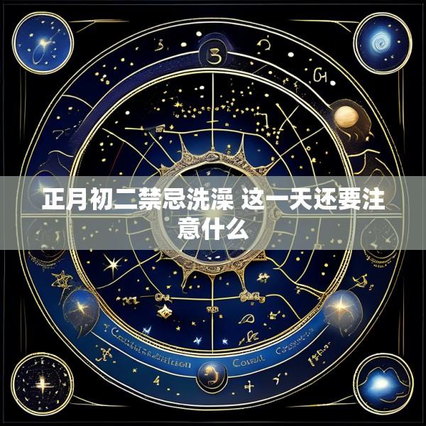 正月初二禁忌洗澡 这一天还要注意什么