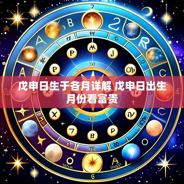 戊申日生于各月详解 戊申日出生月份看富贵