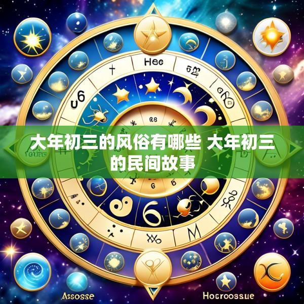 大年初三的风俗有哪些 大年初三的民间故事