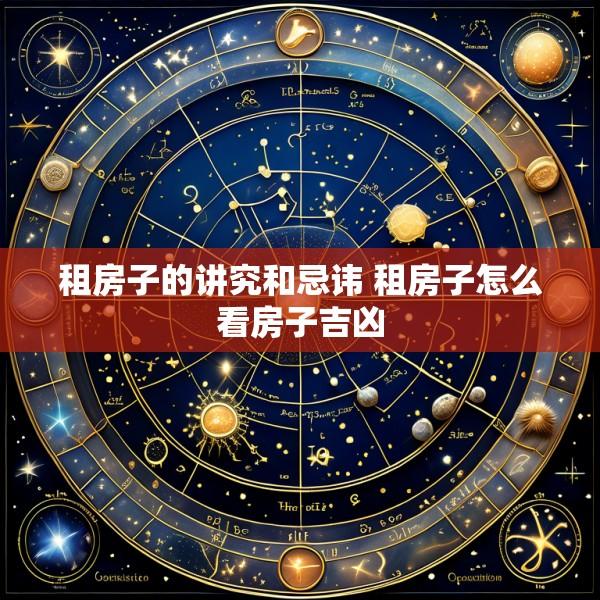 租房子的讲究和忌讳 租房子怎么看房子吉凶
