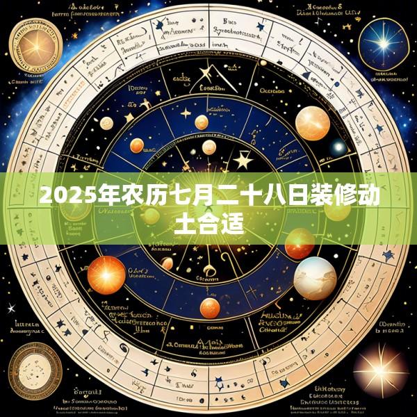 2025年农历七月二十八日装修动土合适