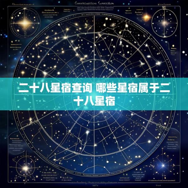 二十八星宿查询 哪些星宿属于二十八星宿