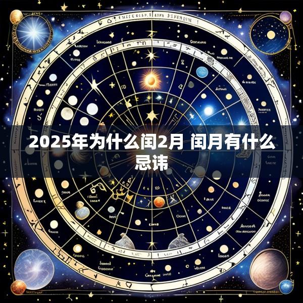 2025年为什么闰2月 闰月有什么忌讳