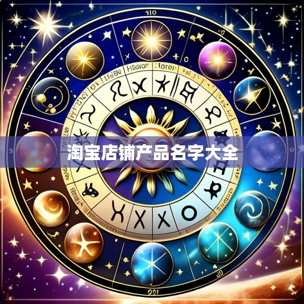 淘宝店铺产品名字大全