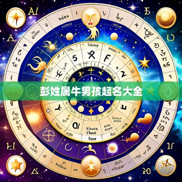 彭姓属牛男孩起名大全