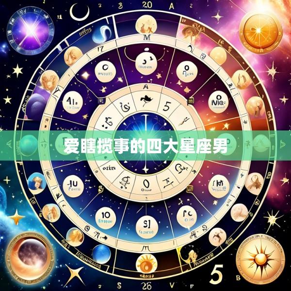 爱瞎揽事的四大星座男