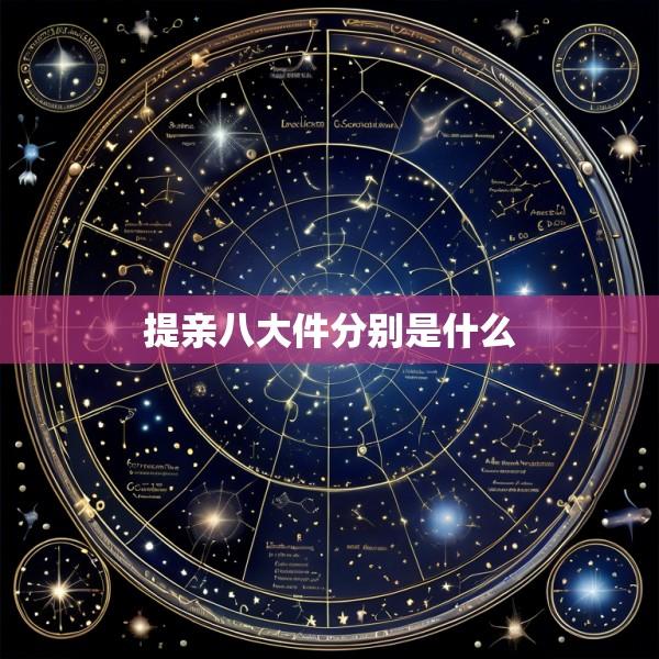提亲八大件分别是什么
